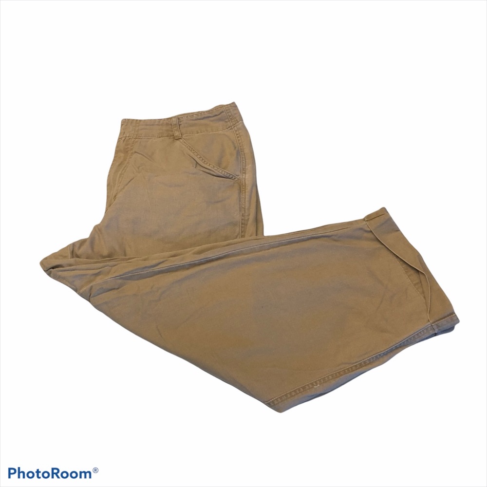Liz Claiborne LizWear tan relaxed khaki pants size 12